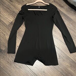 SHEIN Classic Black Long Sleeve Bodysuit